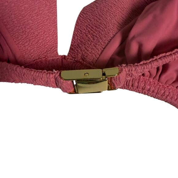 ViX Firenze Imani Tri Parallel Pink Geometric Cut Bikini Swimsuit Top Size XL - Picture 11 of 14